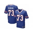 Men's Nike Buffalo Bills #73 Dion Dawkins Elite Royal Blue Team Color NFL Jersey