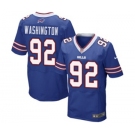 Men's Nike Buffalo Bills #92 Adolphus Washington Elite Royal Blue NFL Jersey