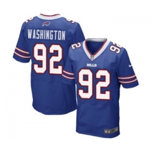 Men's Nike Buffalo Bills #92 Adolphus Washington Elite Royal Blue NFL Jersey