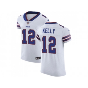 Nike Buffalo Bills #12 Jim Kelly White Men Stitched NFL Vapor Untouchable Elite Jersey
