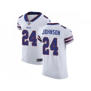 Nike Buffalo Bills #24 Taron Johnson White Men Stitched NFL Vapor Untouchable Elite Jersey