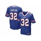 Nike Buffalo Bills #32 O. J. Simpson Royal Blue Team Color Men Stitched NFL New Elite Jersey