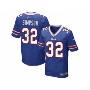 Nike Buffalo Bills #32 O. J. Simpson Royal Blue Team Color Men Stitched NFL New Elite Jersey