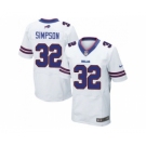 Nike Buffalo Bills #32 O. J. Simpson White Men Stitched NFL New Elite Jersey