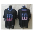 nike buffalo bills #10 woods black[Elite USA flag fashion]