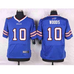 nike nfl jerseys buffalo bills #10 woods blue[Elite]