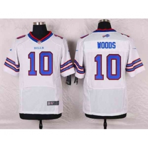 nike nfl jerseys buffalo bills #10 woods white[Elite]