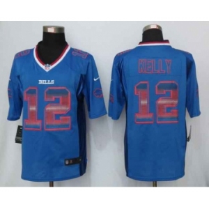 nike nfl jerseys buffalo bills #12 jim kelly blue[Strobe Limited]