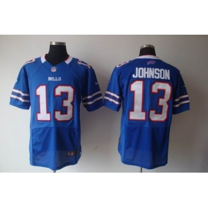 nike nfl jerseys buffalo bills #13 johnson blue[elite]