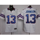 nike nfl jerseys buffalo bills #13 johnson white[elite]