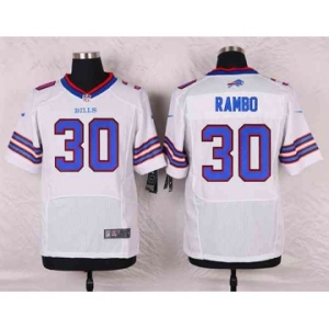 nike nfl jerseys buffalo bills #30 rambo white[Elite]