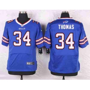 nike nfl jerseys buffalo bills #34 thomas blue[Elite]