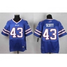 nike nfl jerseys buffalo bills #43 scott blue[Elite]