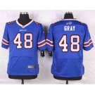 nike nfl jerseys buffalo bills #48 gray blue[Elite]