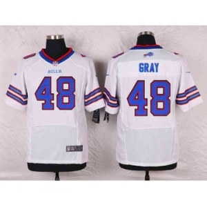 nike nfl jerseys buffalo bills #48 gray white[Elite]