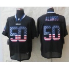 nike nfl jerseys buffalo bills #50 alonso black[Elite USA flag fashion][alonso]