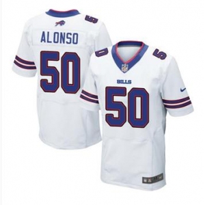 nike nfl jerseys buffalo bills #50 alonso white[Elite][alonso]