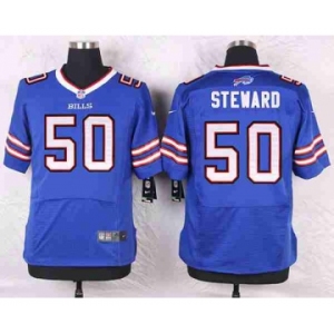 nike nfl jerseys buffalo bills #50 steward blue[Elite][steward]