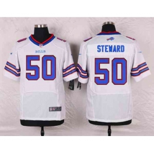 nike nfl jerseys buffalo bills #50 steward white[Elite][steward]