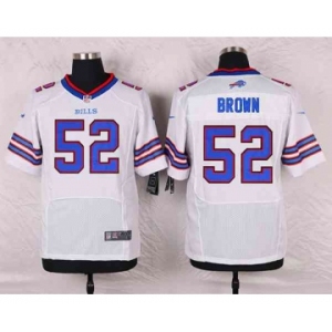 nike nfl jerseys buffalo bills #52 brown white[Elite][brown]