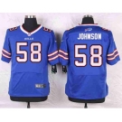 nike nfl jerseys buffalo bills #58 johnson blue[Elite]