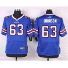 nike nfl jerseys buffalo bills #63 johnson blue[Elite]