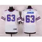 nike nfl jerseys buffalo bills #63 johnson white[Elite]