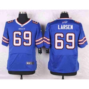 nike nfl jerseys buffalo bills #69 larsen blue[Elite]