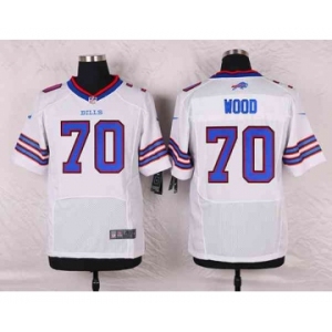 nike nfl jerseys buffalo bills #70 wood white[Elite]