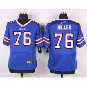 nike nfl jerseys buffalo bills #76 miller blue[Elite]