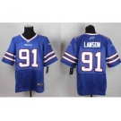 nike nfl jerseys buffalo bills #91 lawson blue[Elite]