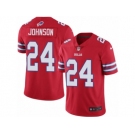 Men Nike Buffalo Bills #24 Leonard Johnson Limited Red Rush Vapor Untouchable NFL Jersey