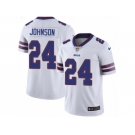 Men Nike Buffalo Bills #24 Leonard Johnson White Vapor Untouchable Limited Player NFL Jersey