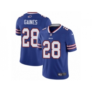 Men Nike Buffalo Bills #28 E.J. Gaines Royal Blue Team Color Vapor Untouchable Limited Player NFL Jersey