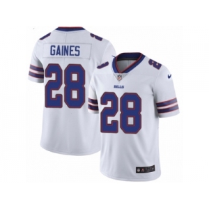 Men Nike Buffalo Bills #28 E.J. Gaines White Vapor Untouchable Limited Player NFL Jersey