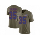 Men Nike Buffalo Bills #35 Mike Tolbert Limited Olive 2017 Salute to Service NFL Jersey