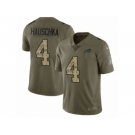 Men Nike Buffalo Bills #4 Stephen Hauschka Limited Olive Camo 2017 Salute to Service NFL Jersey