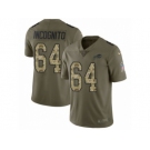 Men Nike Buffalo Bills #64 Richie Incognito Limited Olive Camo 2017 Salute to Service NFL Jersey