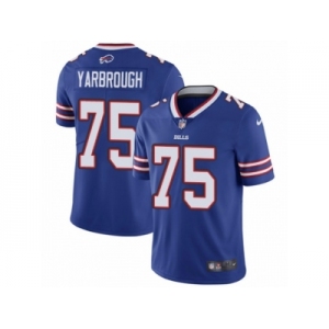Men Nike Buffalo Bills #75 Eddie Yarbrough Royal Blue Team Color Vapor Untouchable Limited Player NFL Jersey