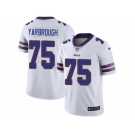 Men Nike Buffalo Bills #75 Eddie Yarbrough White Vapor Untouchable Limited Player NFL Jersey