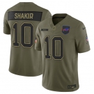 Men's Buffalo Bills #10 Khalil Shakir Olive 2025 Salute to Service Limited Football Stitched Jersey