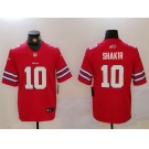 Men's Buffalo Bills #10 Khalil Shakir Red Vapor Untouchable Limited Stitched Jersey