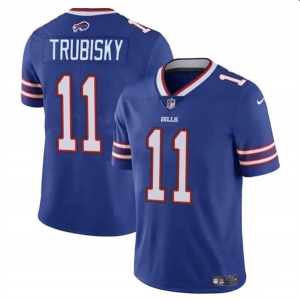 Men's Buffalo Bills #11 Mitch Trubisky Blue Vapor Untouchable Limited Football Stitched Jersey