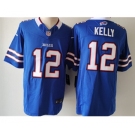 Men's Buffalo Bills #12 Jim Kelly Blue 2023 F.U.S.E. Vapor Untouchable Limited Football Stitched Jersey