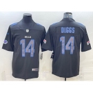 Men's Buffalo Bills #14 Stefon Diggs Black 2022 Fashion Impact Black Color Rush Stitched Nike Limited Jersey