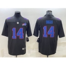 Men's Buffalo Bills #14 Stefon Diggs Black Vapor Untouchable Limited Stitched Jersey