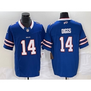Men's Buffalo Bills #14 Stefon Diggs Blue 2023 FUSE Vapor Limited Stitched Jersey