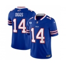 Men's Buffalo Bills #14 Stefon Diggs Blue 2023 F.U.S.E. With 4-Star C Patch Vapor Untouchable Limited Football Stitched Jersey