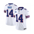 Men's Buffalo Bills #14 Stefon Diggs White 2023 F.U.S.E. With 4-Star C Patch Vapor Untouchable Limited Football Stitched Jersey