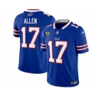 Men's Buffalo Bills #17 Josh Allen Blue 2023 F.U.S.E. With 4-Star C Patch Vapor Untouchable Limited Football Stitched Jersey